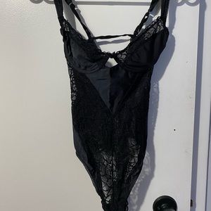 Aritzia black and lace bodysuit, size XS